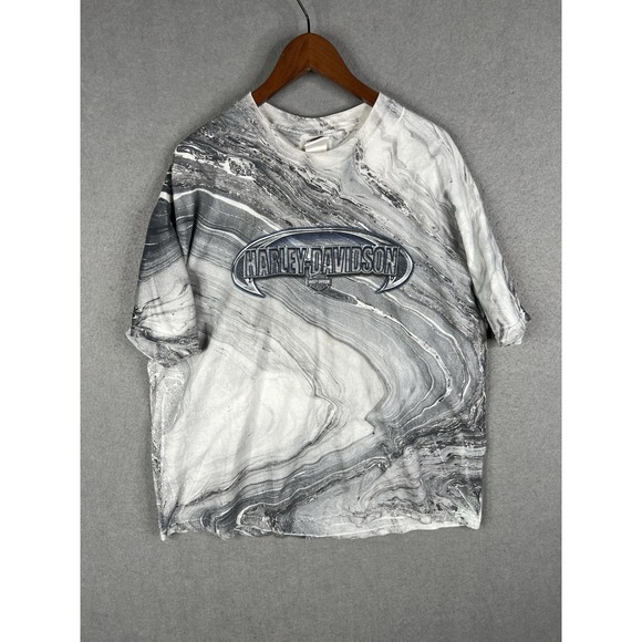 Vintage‎ Marble Harley Davidson Large California T Shirt 2003 Size XL - Picture 1 of 8